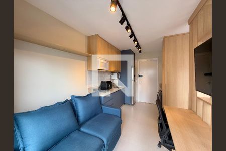 Sala de apartamento para alugar com 1 quarto, 27m² em Campo Belo, São Paulo