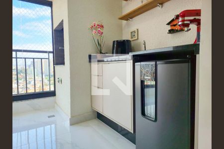 Sala com Varanda gourmet  de apartamento para alugar com 3 quartos, 67m² em Vila Paulista, Guarulhos