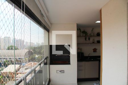 Sala com Varanda gourmet  de apartamento para alugar com 3 quartos, 67m² em Vila Paulista, Guarulhos