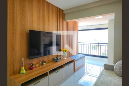 Sala com Varanda gourmet  de apartamento para alugar com 3 quartos, 67m² em Vila Paulista, Guarulhos