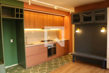 Sala e Cozinha Integrada de apartamento para alugar com 1 quarto, 37m² em Santa Cecilia, São Paulo