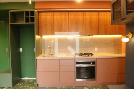 Sala e Cozinha Integrada de apartamento para alugar com 1 quarto, 37m² em Santa Cecilia, São Paulo