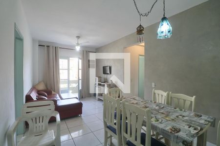 Sala de apartamento para alugar com 2 quartos, 80m² em Jardim Belmar, Guarujá