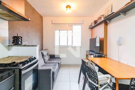 Sala/Cozinha/Lavanderia de apartamento à venda com 2 quartos, 33m² em Jardim Celeste, São Paulo