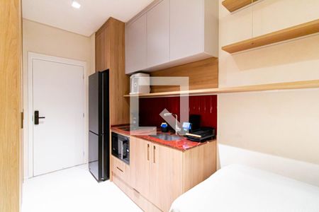 Cozinha de kitnet/studio para alugar com 1 quarto, 25m² em Pompeia, São Paulo