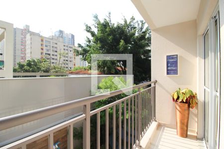 Varanda do Studio de kitnet/studio para alugar com 1 quarto, 29m² em Vila Olímpia, São Paulo