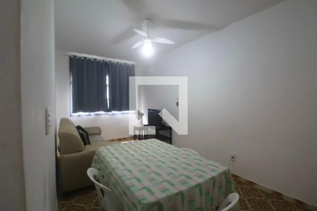 Sala de apartamento para alugar com 1 quarto, 50m² em Vila Alzira, Guarujá
