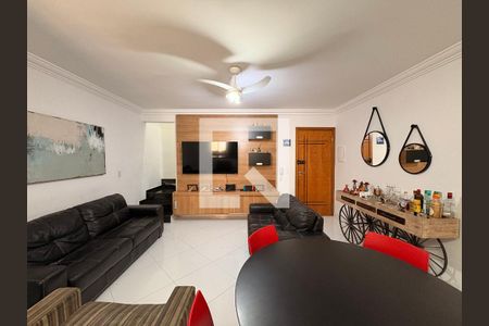 Sala de apartamento para alugar com 3 quartos, 150m² em Vila Valparaíso, Santo André