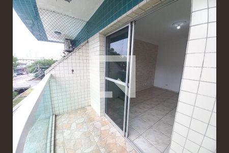 Varanda da Sala de apartamento para alugar com 3 quartos, 126m² em Vila Valenca, São Vicente
