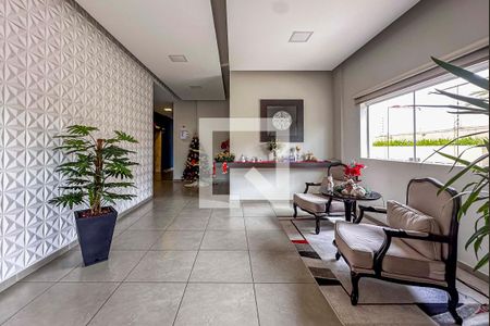 Hall de entrada de apartamento à venda com 2 quartos, 70m² em Vila Alzira, Santo André