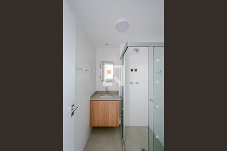 Banheiro de kitnet/studio para alugar com 1 quarto, 25m² em Alto da Mooca, São Paulo