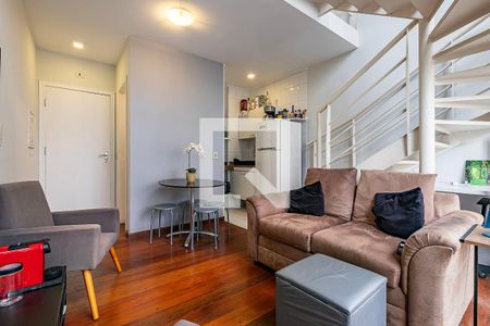 Sala de apartamento para alugar com 1 quarto, 48m² em Jardim Paulista, São Paulo