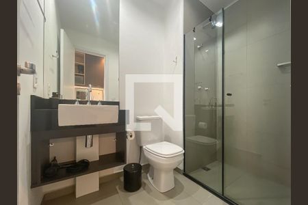Banheiro da Suíte de kitnet/studio para alugar com 1 quarto, 19m² em Vila Olímpia, São Paulo