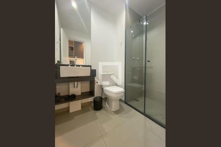 Banheiro da Suíte de kitnet/studio para alugar com 1 quarto, 19m² em Vila Olímpia, São Paulo