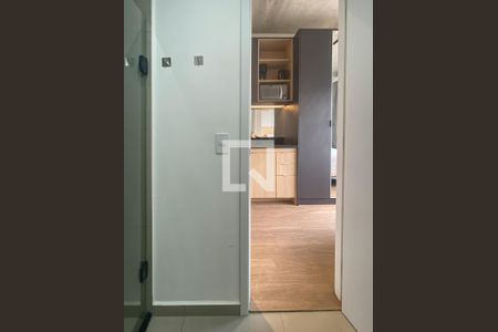 Banheiro da Suíte de kitnet/studio para alugar com 1 quarto, 19m² em Vila Olímpia, São Paulo