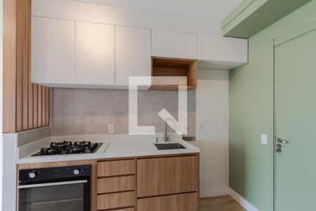Sala/ Cozinha de apartamento para alugar com 1 quarto, 28m² em Vila das Belezas, São Paulo