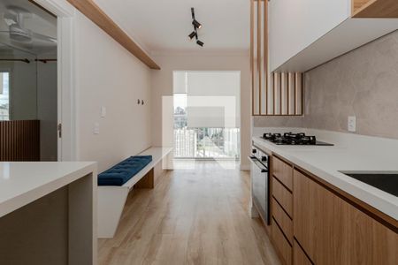 Sala/ Cozinha de apartamento para alugar com 1 quarto, 28m² em Vila das Belezas, São Paulo