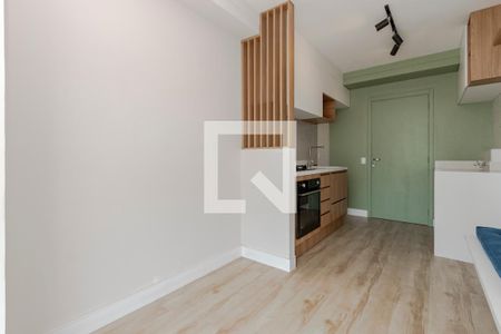 Sala/ Cozinha de apartamento para alugar com 1 quarto, 28m² em Vila das Belezas, São Paulo