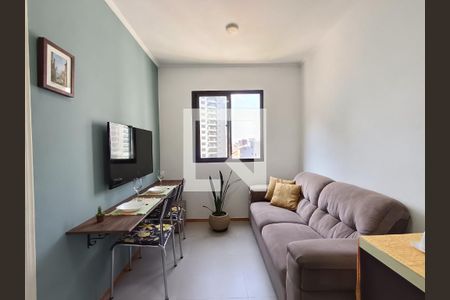Sala/Cozinha de apartamento para alugar com 1 quarto, 28m² em Mirandópolis, São Paulo