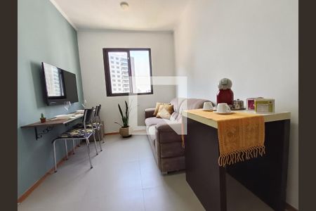 Sala/Cozinha de apartamento para alugar com 1 quarto, 28m² em Mirandópolis, São Paulo