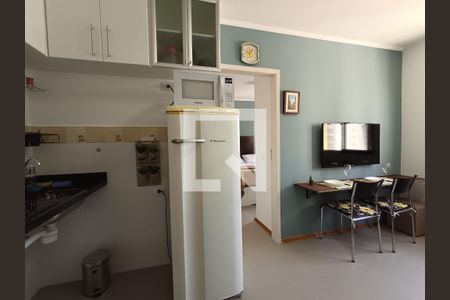 Sala/Cozinha de apartamento para alugar com 1 quarto, 28m² em Mirandópolis, São Paulo