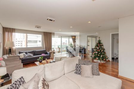 Sala de apartamento à venda com 3 quartos, 198m² em Cidade Monções, São Paulo