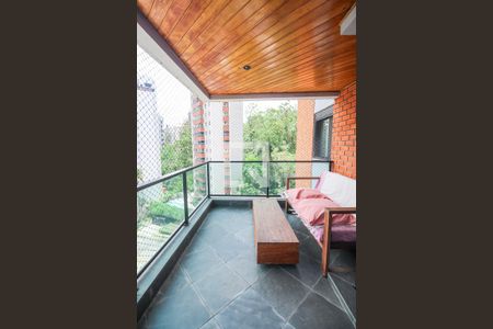Varanda da Sala de apartamento para alugar com 3 quartos, 164m² em Vila Andrade, São Paulo
