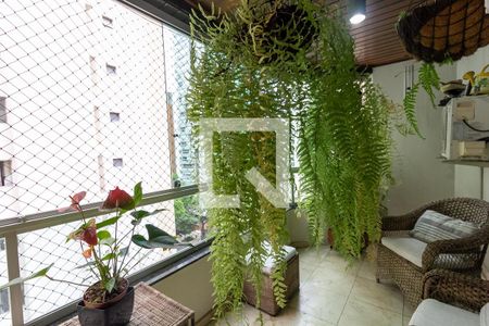 Varanda Sala de Estar de apartamento à venda com 3 quartos, 190m² em Campo Belo, São Paulo