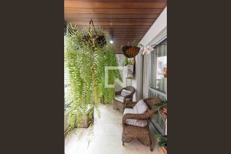 Varanda Sala de Estar de apartamento à venda com 3 quartos, 190m² em Campo Belo, São Paulo