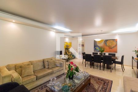 Sala de Estar de apartamento à venda com 3 quartos, 190m² em Campo Belo, São Paulo