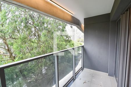 Varanda de kitnet/studio para alugar com 1 quarto, 22m² em Paraíso, São Paulo