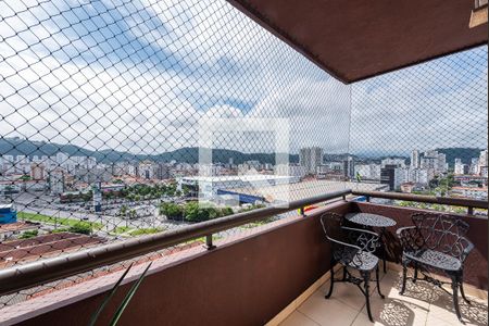 Varanda de apartamento para alugar com 3 quartos, 170m² em Gonzaga, Santos