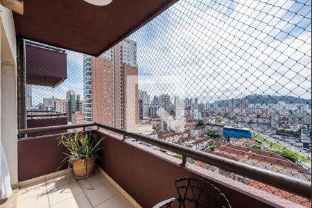 Varanda de apartamento para alugar com 3 quartos, 170m² em Gonzaga, Santos