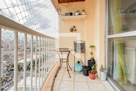 Varanda da Sala de apartamento à venda com 3 quartos, 78m² em Ipiranga, São Paulo