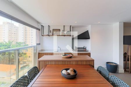 Varanda Gourmet de apartamento à venda com 3 quartos, 157m² em Jardim das Acacias, São Paulo