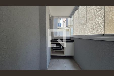 Varanda  de apartamento à venda com 2 quartos, 63m² em Vila Homero Thon, Santo André