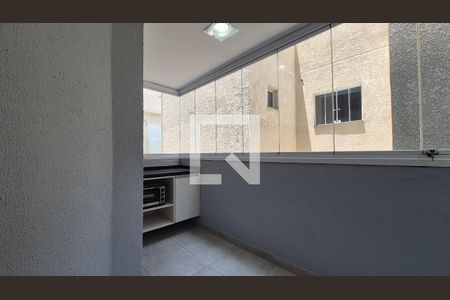 Varanda  de apartamento à venda com 2 quartos, 63m² em Vila Homero Thon, Santo André