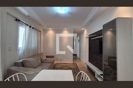 Sala  de apartamento à venda com 2 quartos, 63m² em Vila Homero Thon, Santo André