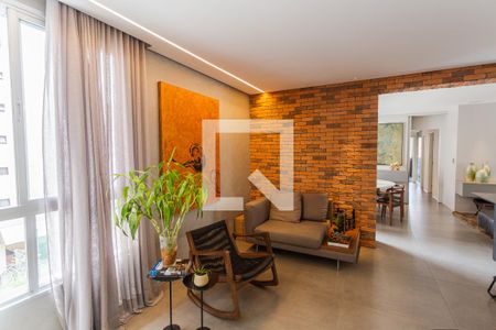 Sala 1 de apartamento à venda com 4 quartos, 155m² em Lourdes, Belo Horizonte