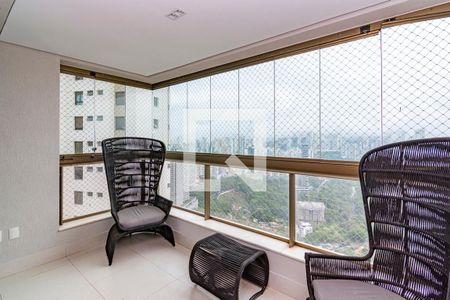 Varanda da Sala de apartamento para alugar com 2 quartos, 90m² em Vila Castela, Nova Lima