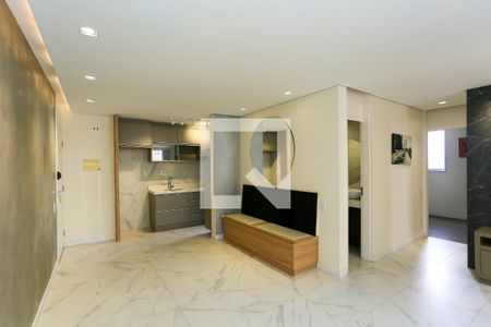 Sala  de apartamento para alugar com 2 quartos, 64m² em Vila Praia, São Paulo