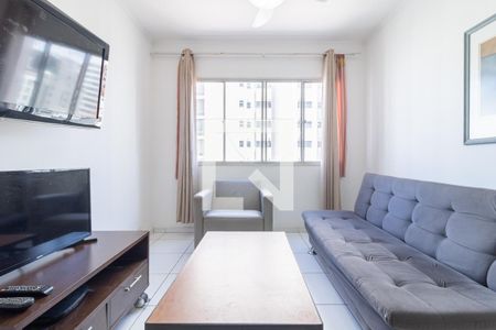 Sala de apartamento à venda com 1 quarto, 45m² em Indianópolis, São Paulo