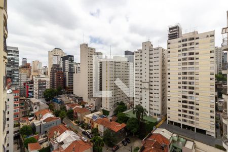 Varanda/Vista de apartamento para alugar com 1 quarto, 45m² em Cerqueira César, São Paulo
