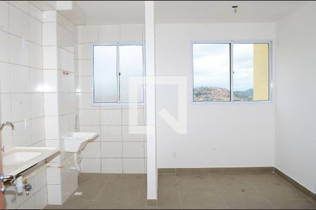 Sala/Cozinha de apartamento para alugar com 2 quartos, 41m² em São Gabriel, Belo Horizonte