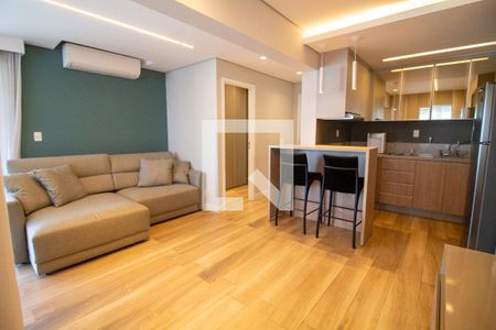 Sala de apartamento à venda com 2 quartos, 80m² em Cidade Monções, São Paulo