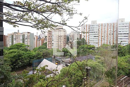 Vista da Sala - Sacada de apartamento à venda com 3 quartos, 106m² em Petrópolis, Porto Alegre