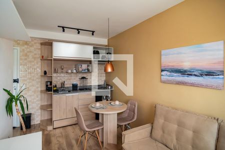 Sala/Cozinha de apartamento para alugar com 1 quarto, 26m² em Bela Vista, São Paulo