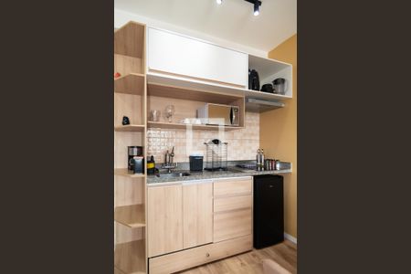 Sala/Cozinha de apartamento para alugar com 1 quarto, 26m² em Bela Vista, São Paulo