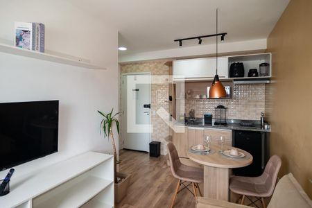 Sala/Cozinha de apartamento para alugar com 1 quarto, 26m² em Bela Vista, São Paulo