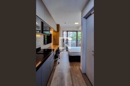 Cozinha de kitnet/studio para alugar com 1 quarto, 21m² em Vila Mariana, São Paulo